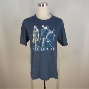 Coldplay 2016 World Tour A Head Full of Dreams Blue Concert T Shirt Blue Sz. XXL